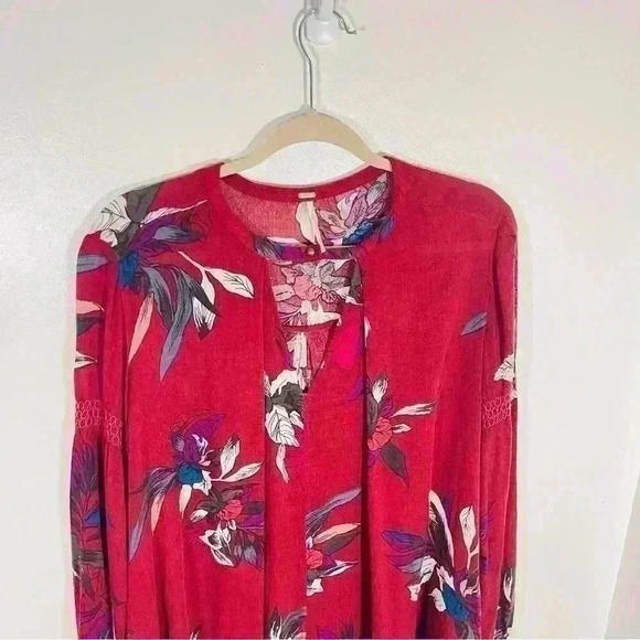 Free People Tree Swing Tunic Electric Orchid Size XS - Picture 5 of 9